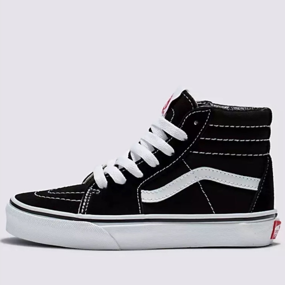 Vans Black and White High-Top Sneakers